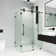 Winslow 46" W x 35" D x 74" H Sliding Frameless Shower Enclosure with 3/8  Clear Glass