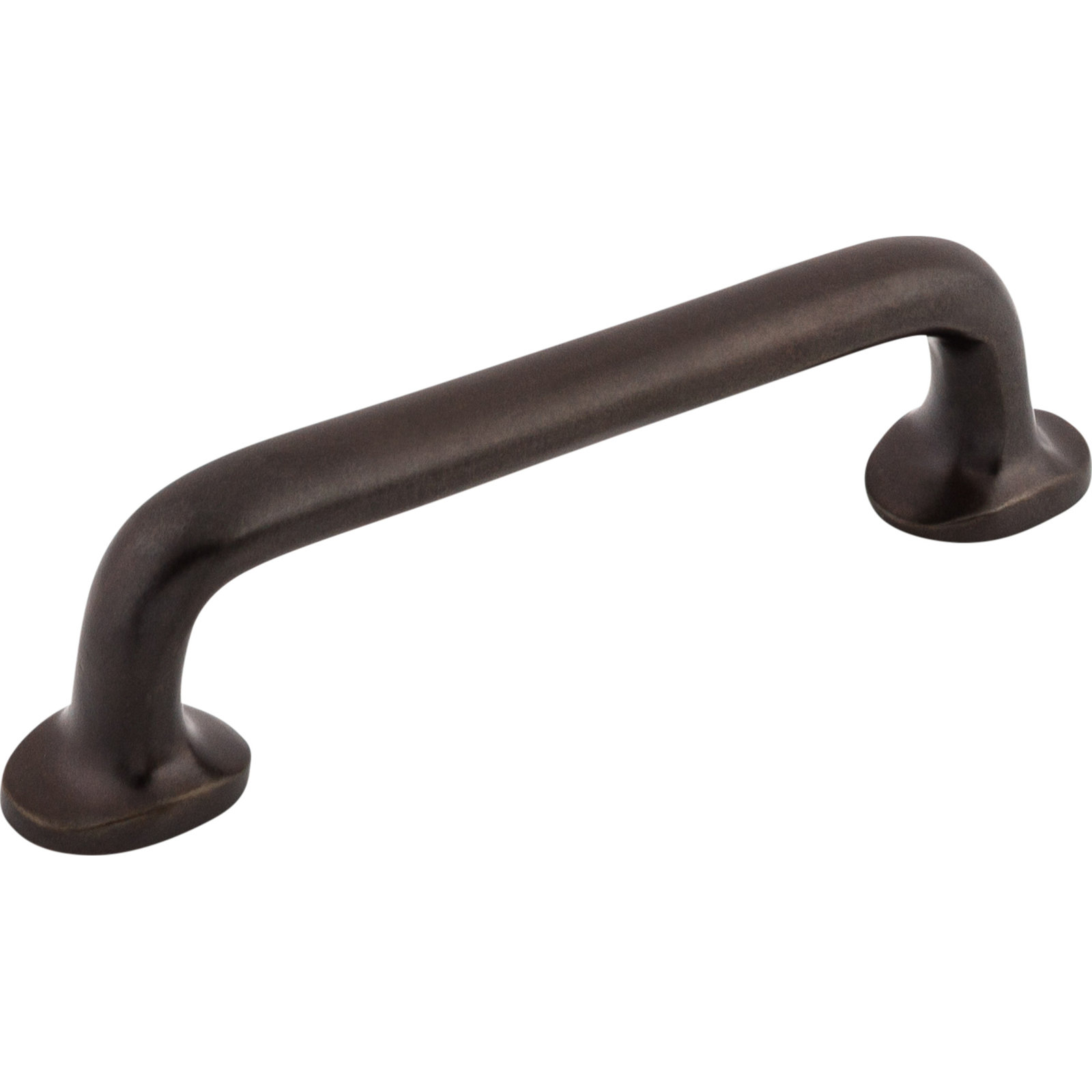 Aspen Rounded Bar Cabinet Pull, 4" Center to Center, Medium Bronze