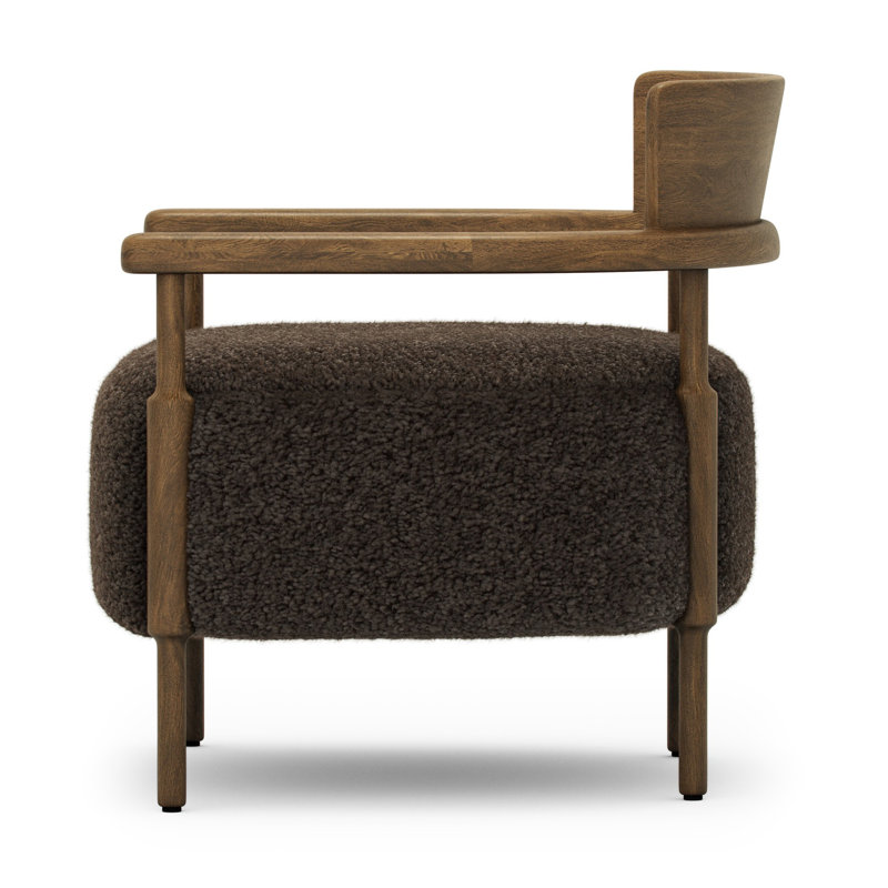 Armchair, Cocoa Shearling