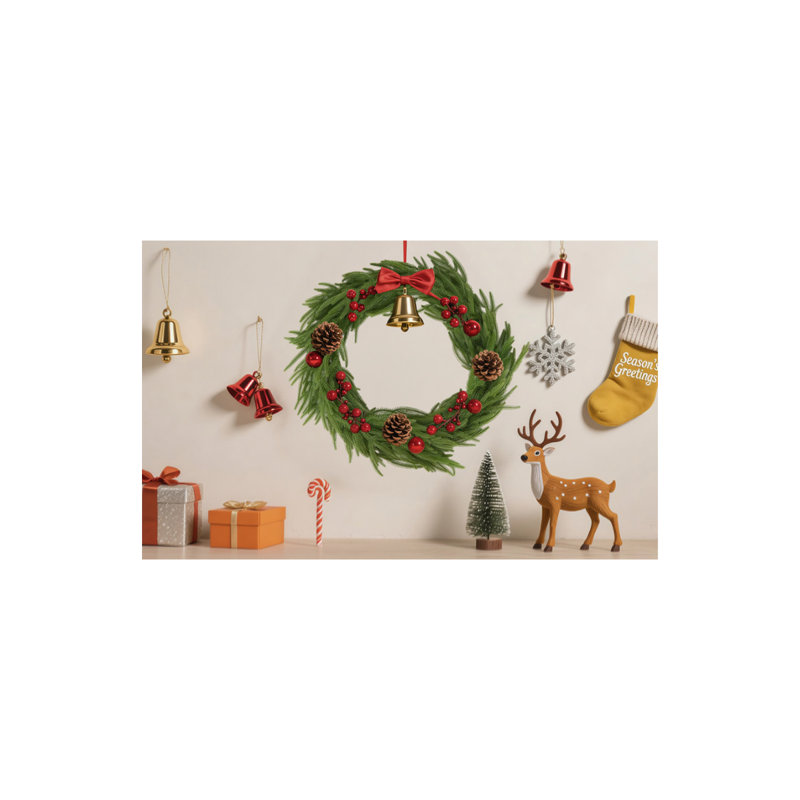 2 pièces 6 pi guirlande de Noël, guirlande de pin artificiel Norfolk