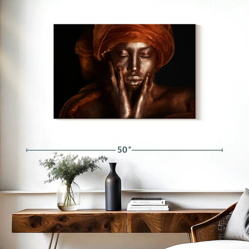 Beauté dorée Leisha, H 24 po x l 36 po