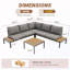 Ensemble de conversation d'extérieur avec coussin-980416859