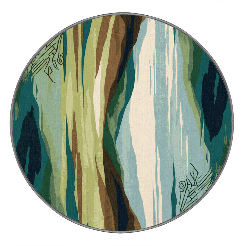 Celestial Cascade Rug, Round 6'