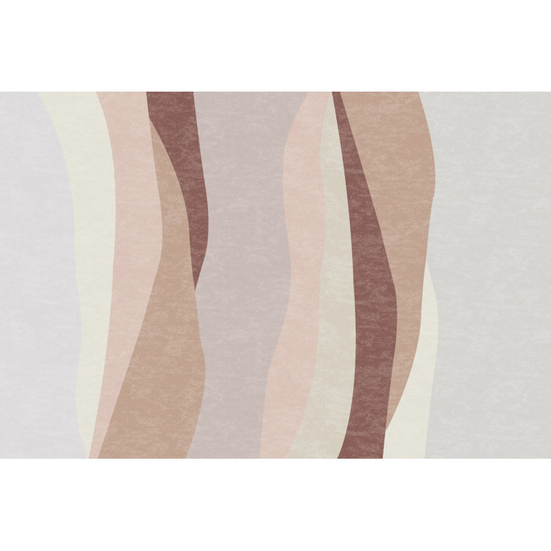 Delonta Vinyl Machine Printed Area Rug, Rectangle 5'3" x 7'10.5"