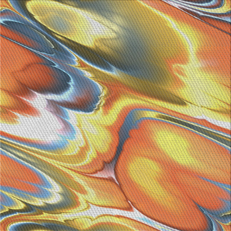 Abstract Indoor Rug, Square 3'