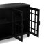 Armoire de rangement Buffet large en bois massif de 60 po avec portes en verre et tablettes réglables Connaught-112276897