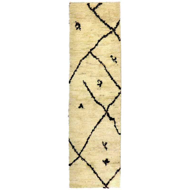 Tapis de couloir marocain nouvel âge 2 pi 3 po x 8 pi 2 po Moroccan
