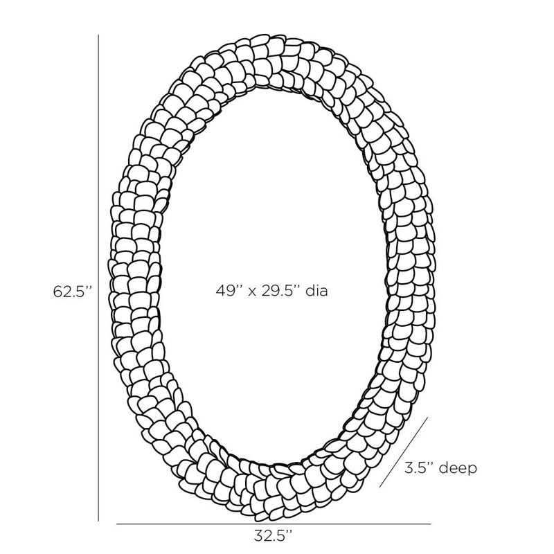 Lumis Flat Shell Wall Mirror