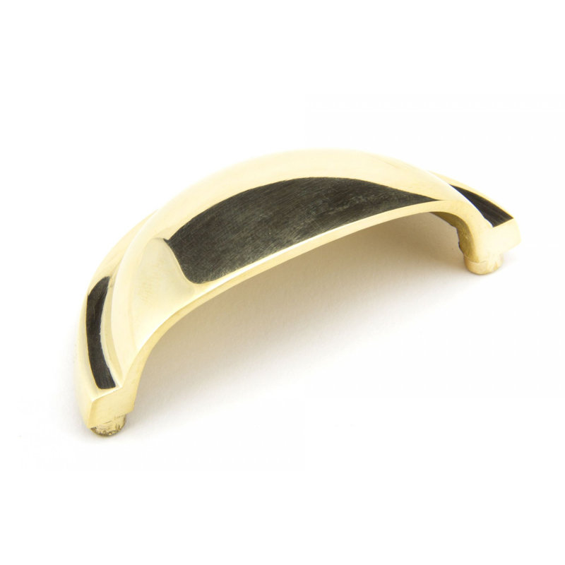 Regency 7.5 cm centre Cup Handle, Polished Brass