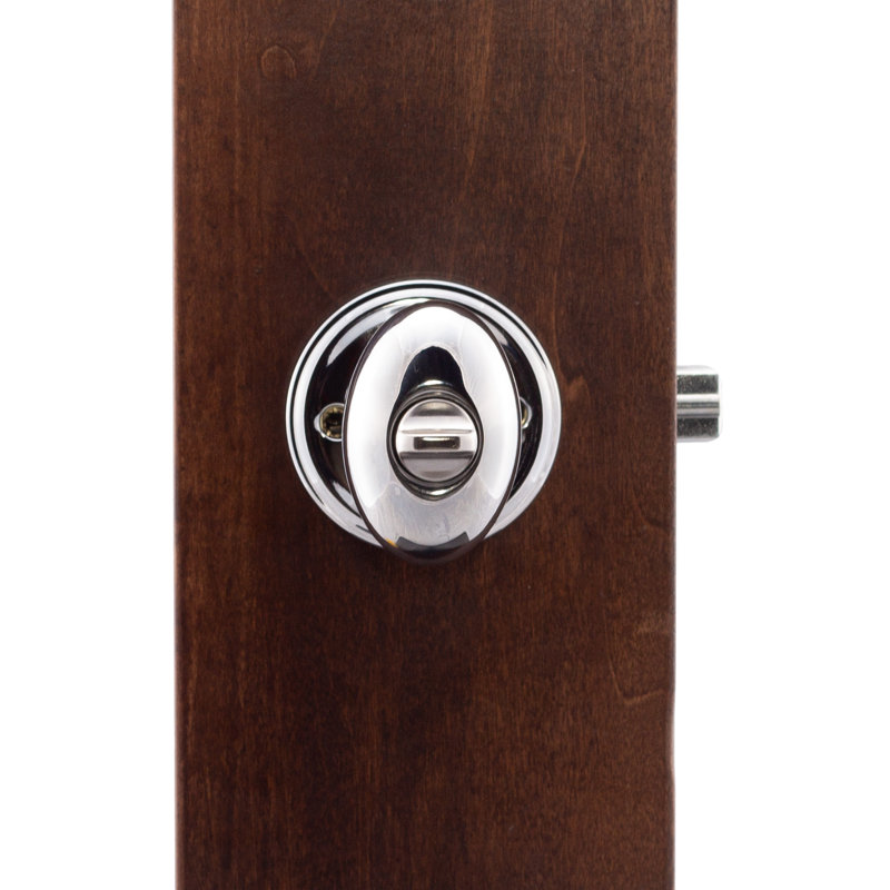 Egg 2.8'' Diameter Keyed (Entry), Polished Stainless Chrome
