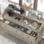 Commode 7 tiroirs avec lumières à DEL et station de charge Rustic Gray-1723310435