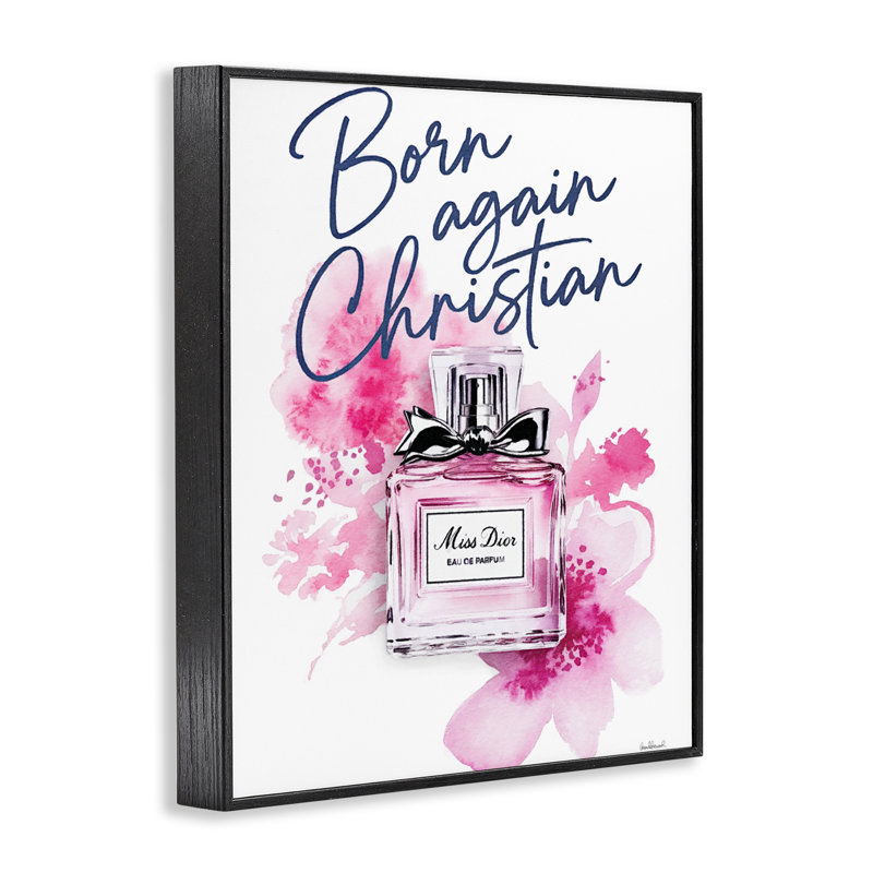«Born Again Christian» avec une fragrance, estampe numérique, design par Amanda Greenwood, H 14 po x l 11 po