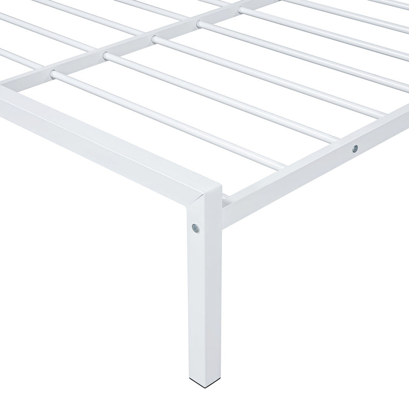 Lit plateforme 62,20 po, Lit simple, Blanc