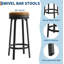 Faux Leather Swivel Accent Chair-1156174386-1156174387
