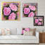 Bouquet de pivoines roses - œuvre d'art sur toile-15764140-15764137