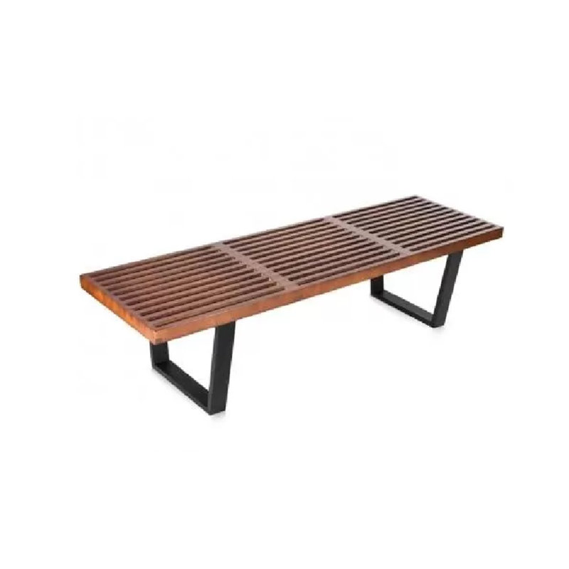 Banc en bois 60 po, Noyer