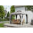 Sojag Monaco Gazebo Rustproof Aluminum Frame Double Roof Sun Shelter with Curtain Set and Mosquito Netting Included, Champagne-92586473
