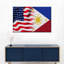 «USA and Philippines Flag», impression sur toile-661639557