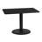 Rectangular Laminate Dining Table Top with Round Base-31301691-31301701