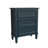 Blue Nightstand with Three Drawers, Fully Assembled-863231360