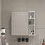 A White MDF Material Mirror Cabinet