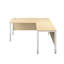 Buariki L-Shaped Metal Base Executive Desk-203599900-203599911-203599906