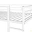 Lit mezzanine simple en métal avec 2 tablettes et un bureau-783316326