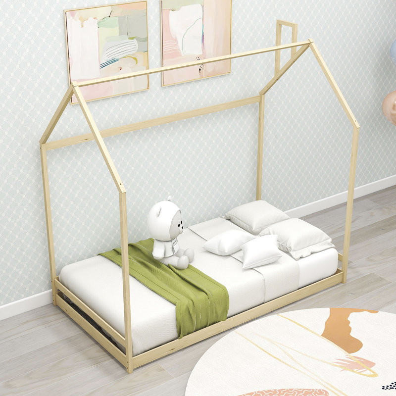 Lit plateforme Blasko par Viv + Rae ™, Naturel, Simple