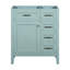 Base de meuble-lavabo de salle de bain, 30 po. Armoire moderne avec tiroirs. Bois massif et matériau. Style pratique. Assemblage requis Base de 30 po seulement. Style en caoutchouc. Intérieur imperméable et spacieux.-1620700304-1620700306