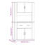 Vidaxl 80cm Sideboard-87471146