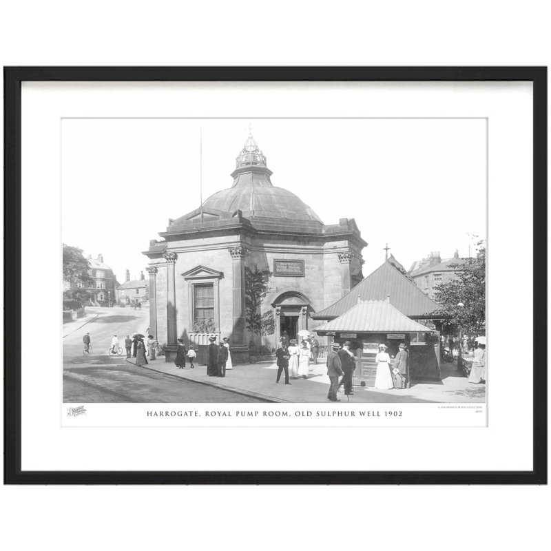 Harrogate, Royal Pump Room, Old Sulphur Well 1902 - Single Picture Frame Print, 28cm H x 36cm W x 2.3cm D