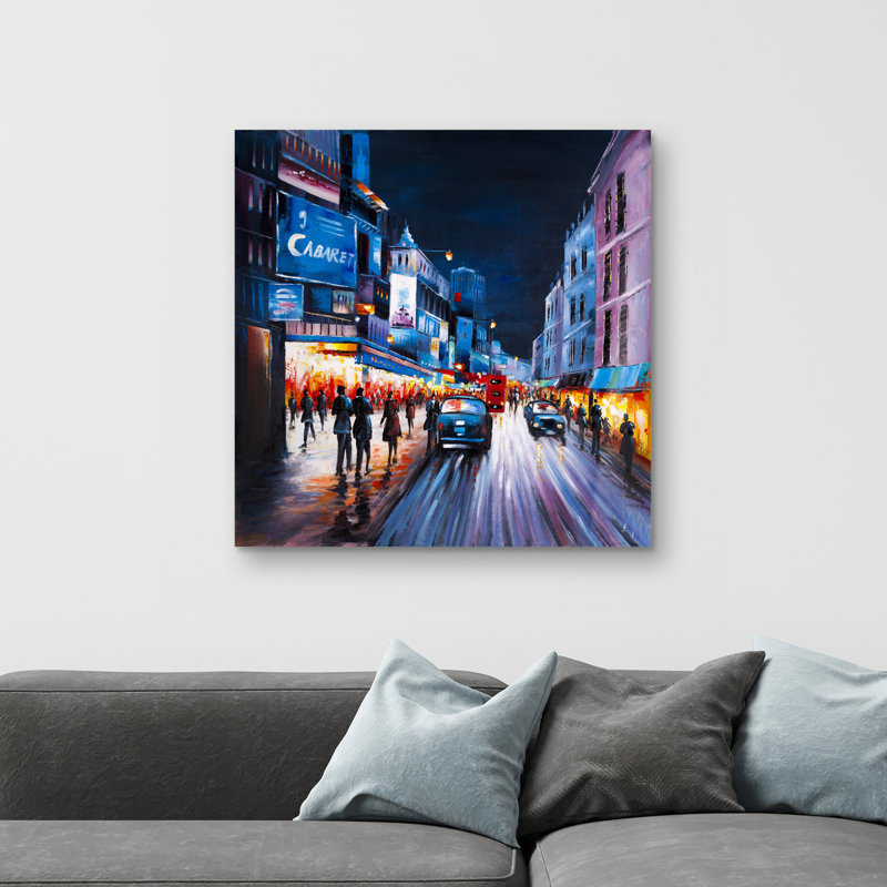 Cabaret evening - 32"x32" art on canvas