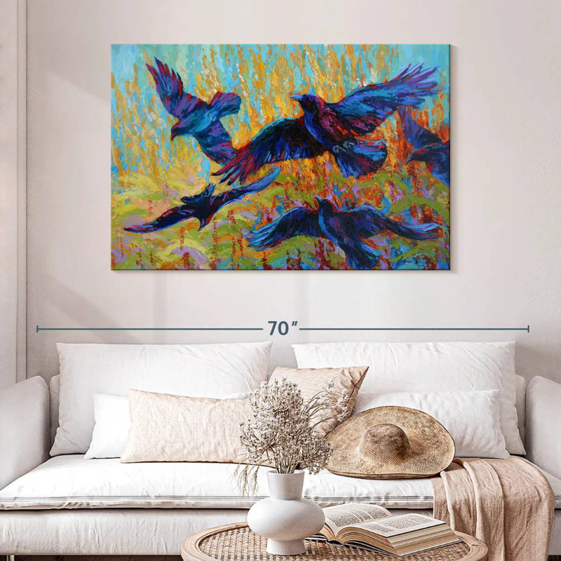Crows III, 32" H x 48" W