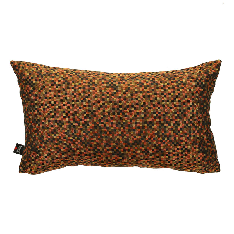 Alvaro Polka Dots Rectangular Cushion, Orange