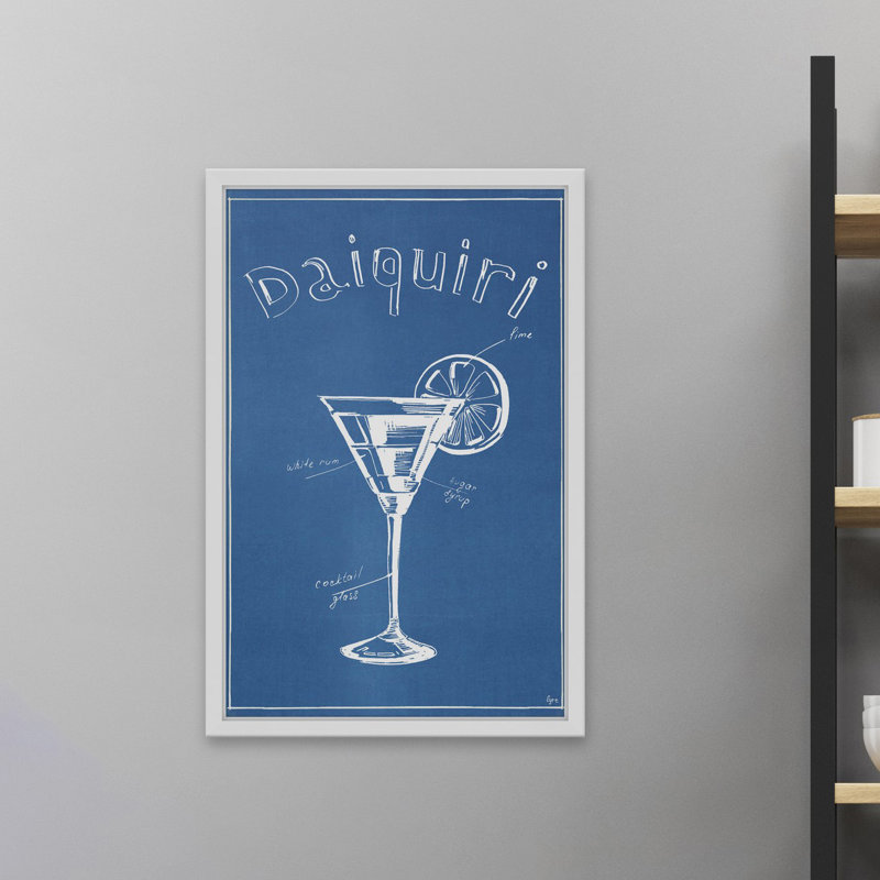 «Daiquiri», reproduction d'impression encadrée, H 18 po x l 12 po x P 1,5 po