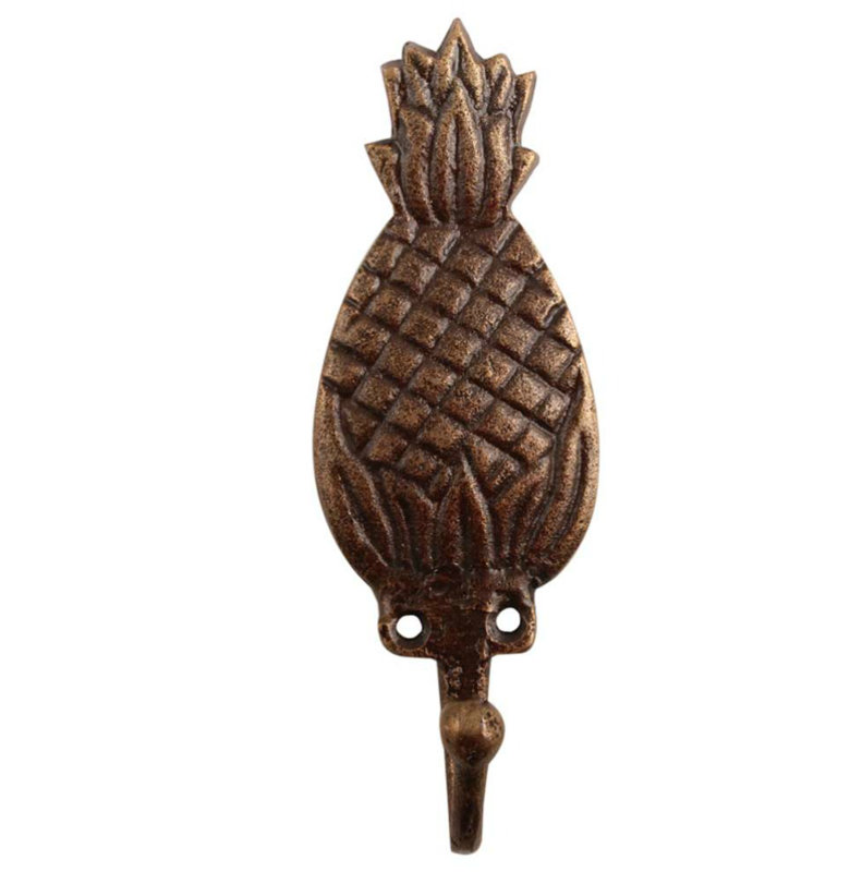 Crosby Iron Wall Hook, Antique Brass