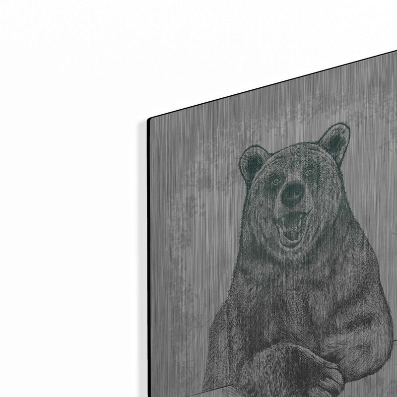 «Laughing Bear Gravure» par Rachel Caldwell, H 16 po x l 12 po