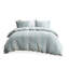 Très grand / très grand décor de chambre en coton - Motif brodé, taies décoratives assorties, ensemble de literie lavable à la machine, housse de couette réversible, 2