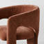 Fauteuil de salle à manger rembourré Modern Chenille-1736486650