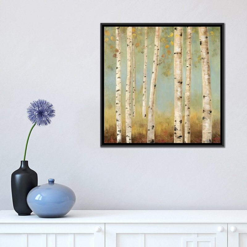 « eco ii », impression sur toile, H 18 po x l 18 po x P 1,5 po, Toile avec cadre noir, Pas de tapis