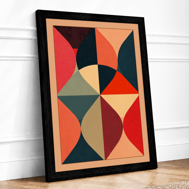 Mandala Forms Geometric - Print, A2 - 59.4 x 42.0 cm, Black