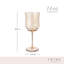Verres à vin Twine Tulip, verres à vin rouge ou blanc à verres ambrés dorés et or, 14 oz, lot de 2