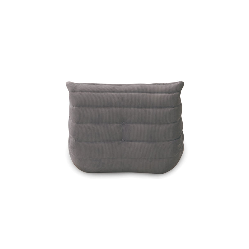 Méridienne capitonnée de 33 po Shelbyville, Gris