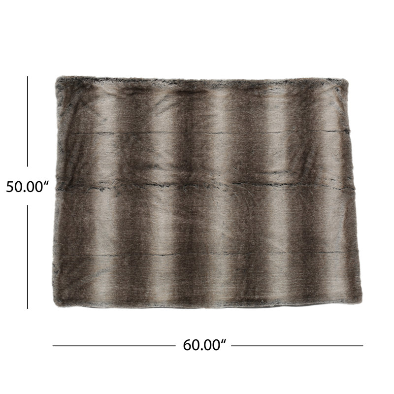 Saitama Throw Blanket, Ash White