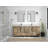 Malibu 84'' Double Bathroom Vanity with Top-76007455