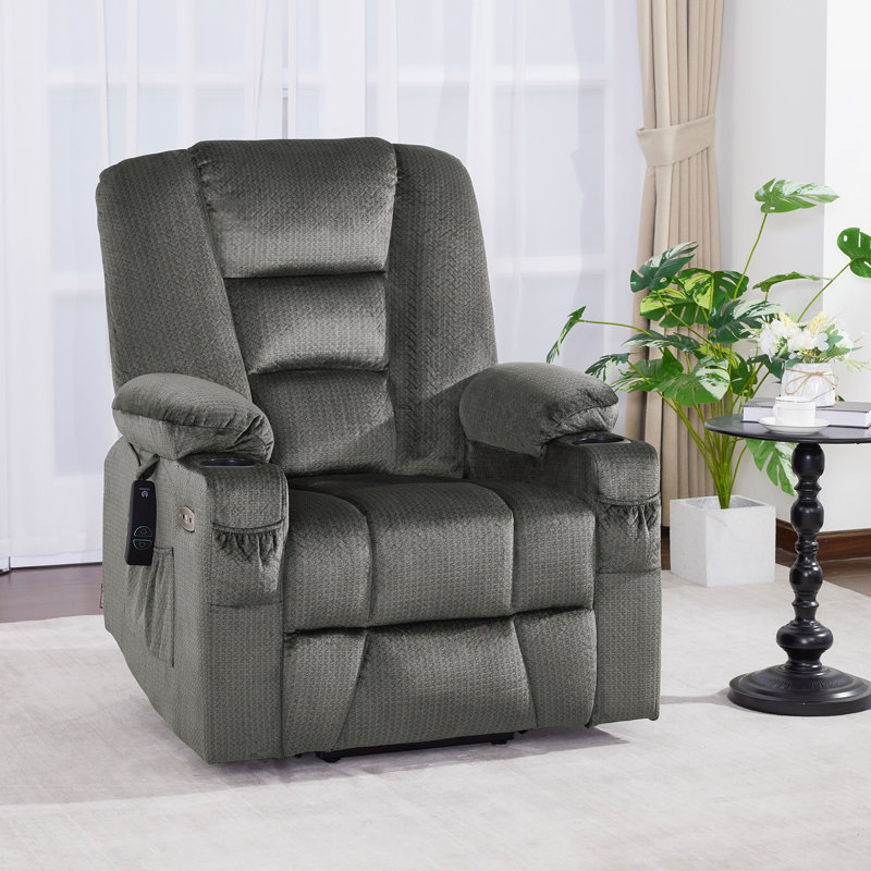 Power Recliner Lift Chair with Heated and Massage, Gray