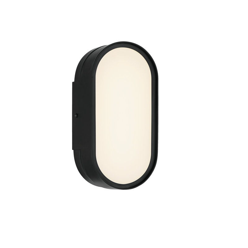 LED Flush Mounted Sconce, Black