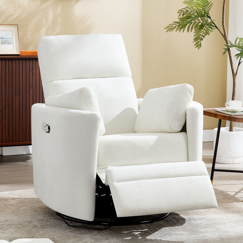 Experience Unmatched Comfort: Luxury Swivel Rocker Manual Recliner with Adjustable Pillows
