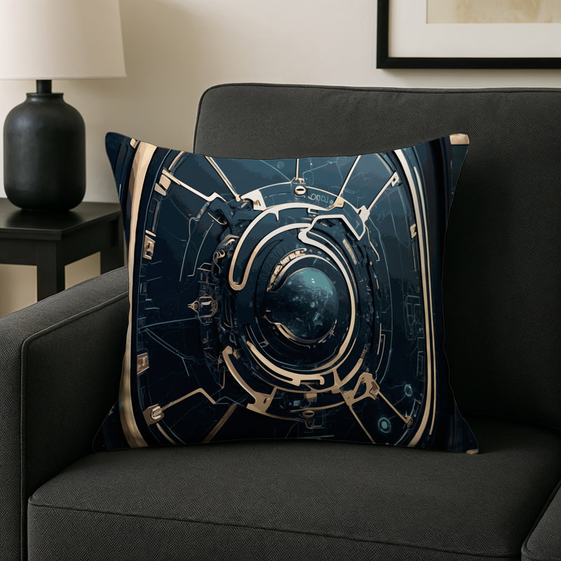 Galactic Nexus Indoor And Outdoor Throw Pillow, Square 16"