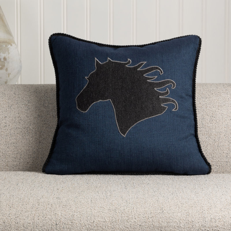 Black Beauty Square Performance Pillow Cover & Insert
